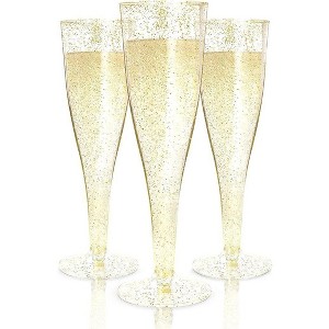 Prestee Disposable Champagne Flutes- Gold - 200 Pieces - 1 of 4