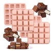 JDICTION Square Caramel Candy Silicone Mold 16 Cavity Chocolate Truffles for Fat Bombs Keto Snacks Ice Cube Tray Gummy Jelly Wax Melts - 2 of 4