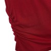 Maternity Flattering Ruched Tunic Tops with Side Buttons - 3 of 4