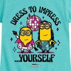 Girls' - Despicable Me Minions - Dress To Impress Yourself Fitted Short Sleeve Graphic T-Shirt - 2 of 4