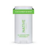 Native Deodorant - Cucumber & Mint - Aluminum Free - 2.65 oz