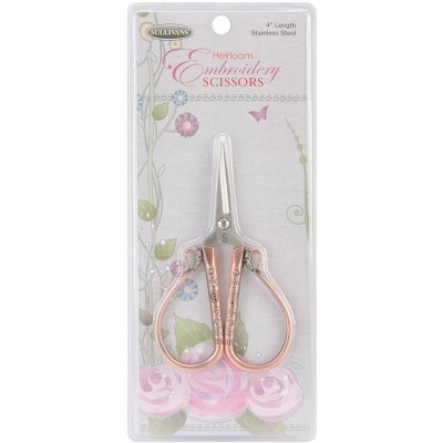 Sullivans Heirloom Embroidery Scissors 4"-Antique Copper Teardrop Handle