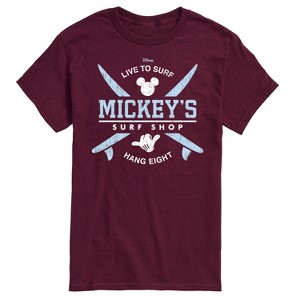 Men's - Disney - Mickey's Surf Shop Short Sleeve Graphic T-Shirt - 1 of 4