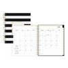Day Designer 2024-25 Daily/Monthly Planner 10"x8" Wirebound Frosted Rugby Stripe Black: Adult Calendar July-June - 4 of 4