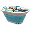 SAMMART 36L (9.5 gallon) Collapsible 3 Handled Plastic Laundry Basket - 3 of 4