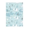Hudson Baby Boys Cotton Poly Flannel Burp Cloths 8-Pack, Boy New Elephant, One Size - 3 of 4
