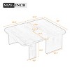 Nesting Modular Coffee Table Set with Rectangle Splicing Design,41.7'' Multifunctional Living Room Table-Baofuwish - 4 of 4
