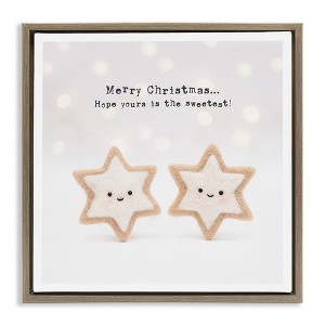 Stupell Industries Christmas Cookie Phrase, 18'' x 18'' - 1 of 4