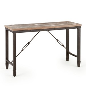 Rustic Industrial Occasional Collection,Iron Metal Base - Choose from Cocktail or End Table, Perfect Blend of Style and Function - 1 of 4