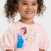 Toddler Girls' Ms. Rachel Jump Short Sleeve Tulle Dress - Pink - 2 of 4