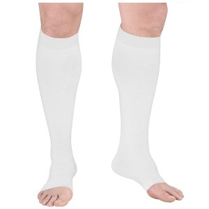 Truform Surgical Stockings, 18 mmHg Compression for Men and Women, Knee High Length, Open Toe - 1 of 4