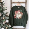 Simply Sage Market Women's Graphic Sweatshirt Floral Santa - 3 of 4