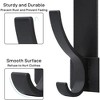 BRINJOY Over The Door Hooks, Over The Door Towel Rack with 12 Coat Hooks Door Hanger Hook for Hanging Clothes, Coats, Towels, Hat 1 Pack Black - 4 of 4