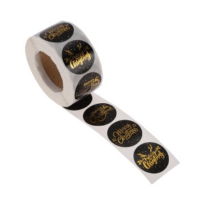 Unique Bargains Christmas Stickers for Ceramic Glass Metal Paper Plastic Peel "Merry Christmas" Lettering Matte Paper 1Pcs - 1 of 4