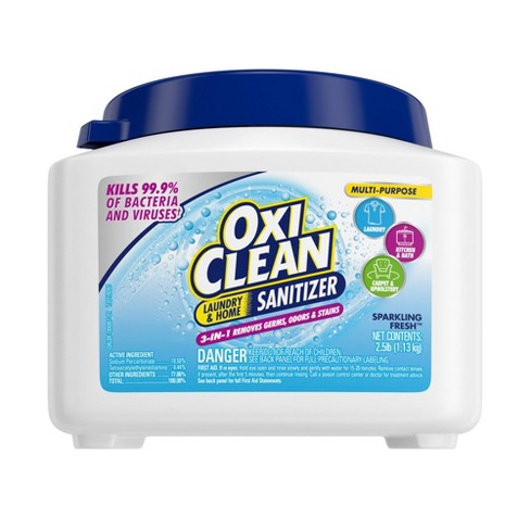 sanitize with oxi