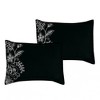 Home Mart Goods 7 Piece Black & White Floral Comforter Set Embroidery Soft Bedding - 4 of 4