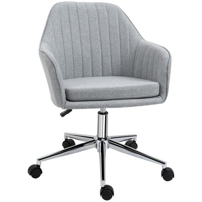 Kumasinova Mid-Back Home Office Chair,Swivel Desk Chair Task Chair with Tub Shape Desig for Living Room,Bedroom,Study Room