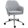NicBex Adjustable Home Office Chair Modern Fabric Computer Chair Vanity Chair with 5 Casters and Mid-Back for Office, Study, Living Room - 4 of 4