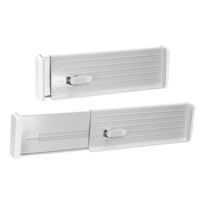 Unique Bargains Plastic Expandable Desk Organizers and Holders Drawer Dividers 2 Pcs