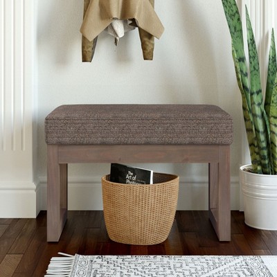 NicBex 26.6" Storage Bench Rectangle Footstool Small Ottoman Bench for Bedroom, Entryway