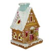 Northlight LED Lighted Gingerbread House Christmas Figure - 8.5" - Multicolor LED Lights - 4 of 4
