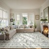 Lahome Vintage Vine Center Full Coverage Short Pile Velvet Rectangular Indoor Area Rug - 4 of 4