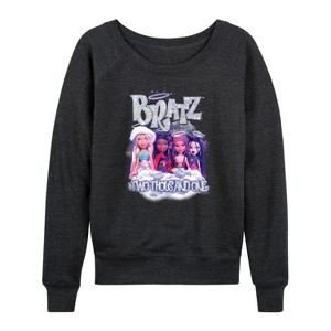 Women's - Bratz - Two Thousand One Lightweight French Terry Wide Neck Long Sleeve Shirt - 1 of 4