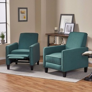 Set of 2 Darvis Contemporary Recliners - Christopher Knight Home - 1 of 4