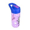 Zak Designs 16 fl oz Polypropylene Glow in the Dark Cypress Bluey Straw Bottle Purple/Blue - 3 of 4