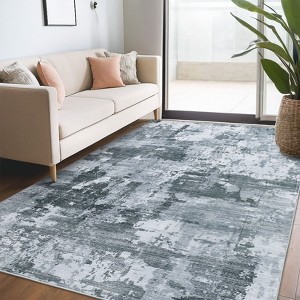 Area Rugs for Living Room Bedroom, Modern Abstract Machine Washable Rug Soft Rug, Low Pile Non Slip Carpet - 1 of 4