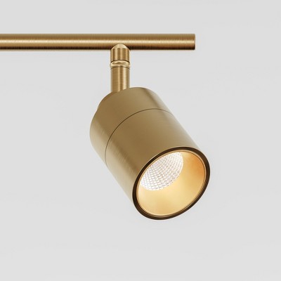 Shura 48" Brushed Brass LED Track Light with Adjustable Heads