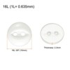 Unique Bargains Round Resin 2-Hole Fish Eye Craft Replacement Sewing Button 10 Pcs - 2 of 4