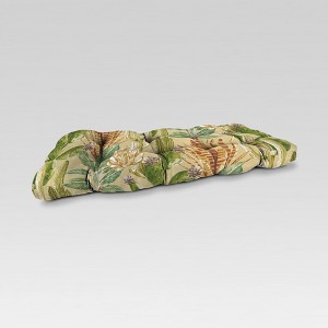 Outdoor Wicker Loveseat Cushion - Light Green Desert - Jordan Manufacturing
