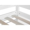 NicBex Twin over Twin Bunk Bed Pine Bed Frame Loft Bed with Door, Slide, Ladder and Full Length Guardrail, No Box Spring Required - 4 of 4