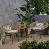 Gulches Set of 2 Engle Outdoor Woven Patio Chair with Cushions for Patio, Outdoor, Garden, Poolside - 4 of 4