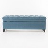 TiramisuBest Storage Ottoman Bench - Purple Fabric Entryway Bench, 50.0"L x 20.5"W x 18.25"H - 3 of 4