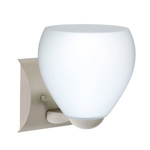 Besa Lighting Bolla 1 - Light Wall Light in  Satin Nickel - 1 of 1