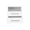 NicBex Nightstand with Drawer,Modern Side Table with Storage Space,Bedside Table for Bedroom,Living Room,Black/White - 4 of 4