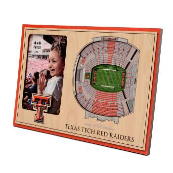 4" x 6" NCAA Texas Tech Red Raiders 3D StadiumViews Picture Frame