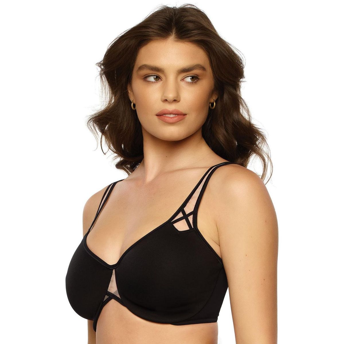 Women's Amaranth Unlined Minimizer Bra - Full Coverage, Reduces Bust 1 Cup, Comfortable, Smooth - Felina