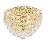 Elegant Lighting Century 4 light Gold Flush Mount Clear Royal Cut Crystal - 4 of 4