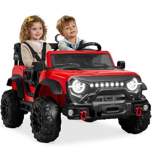 Best Choice Products Kids 24V 2-Seater Electric Ride-On Car Truck w/ Parent Control, Bluetooth, LED Lights - 1 of 4