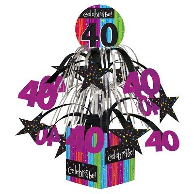 Milestone Celebrations 40th Birthday Centerpiece