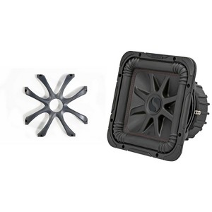 Kicker 45L7R102 L7R 10-Inch (25cm) Subwoofer, Dual Voice Coil, 2-Ohm w/ Cast Aluminum Grill Bundle - 1 of 4