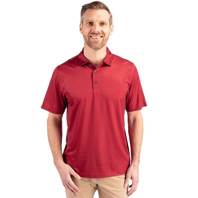 Cutter & Buck Pike Eco Tonal Geo Print Stretch Recycled Mens Polo