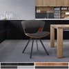 Armen Living Ulric Fabric/Wood Dining Chair Charcoal/Walnut: Linen Upholstery, Matte Finish, Foam Filled - 2 of 4