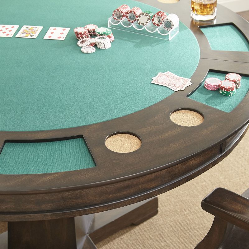 Rudy Dining and Game Table Walnut - Steve Silver Co., 6 of 7