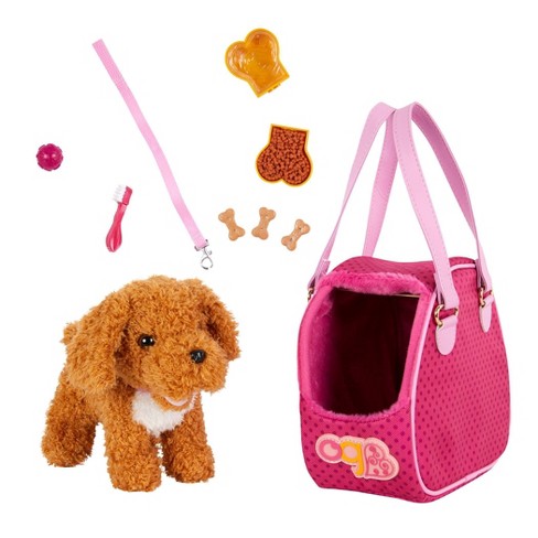 Small Pet Shop Toy Dog + Carrying Case Kids Cute Puppy Stuffed