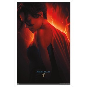 Trends International DC Comics Movie The Flash - Supergirl One Sheet Framed Wall Poster Prints - 1 of 4