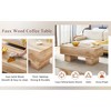 PAGED MDF Coffee Table Modern Simple End Table Rectangular Living Room Tables with Spacious Top for Living Room, Office - 4 of 4